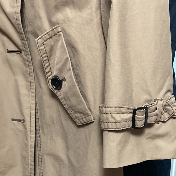 GAP Double Breasted Trench Coat/Raincoat Tan Khaki - Picture 8 of 14